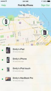 funcion find my iphone